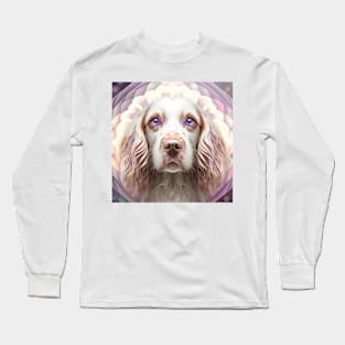 A Fractal Design of A Cocker Spaniel Long Sleeve T-Shirt